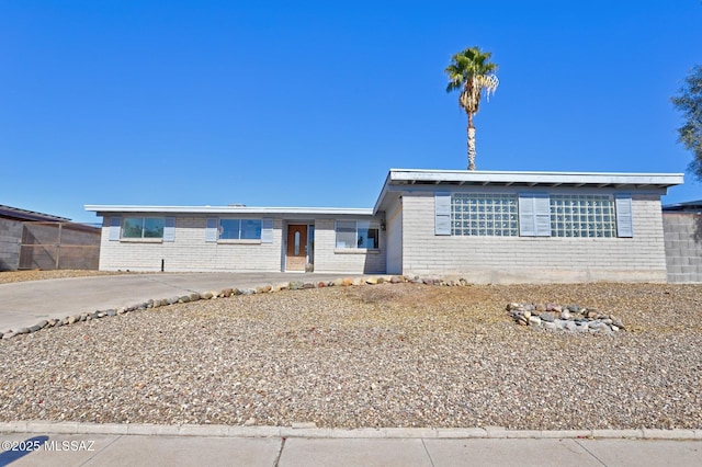 view of ranch-style home