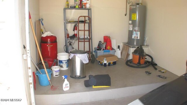 interior space with water heater