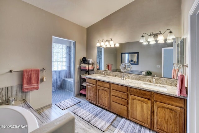 bathroom featuring vanity