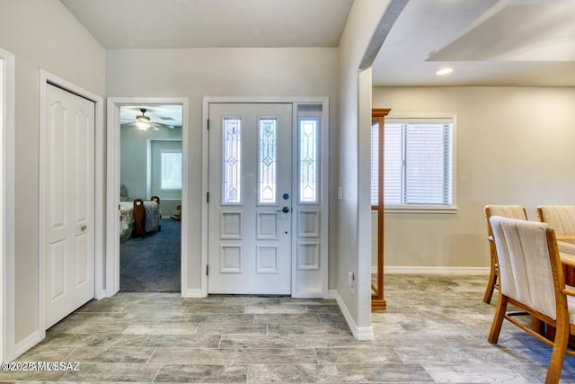 view of foyer entrance