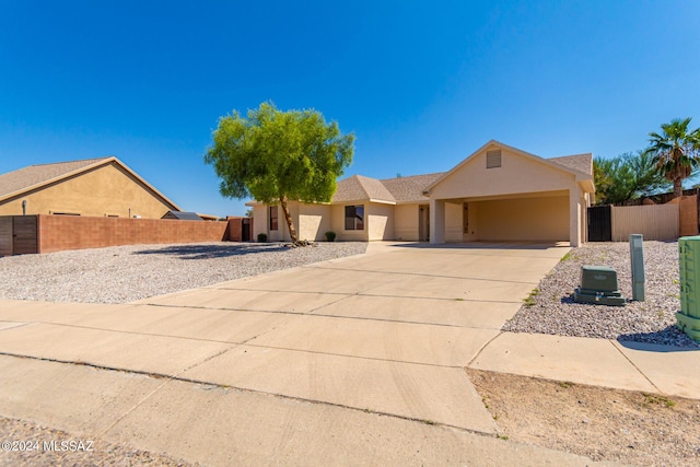 view of front of home