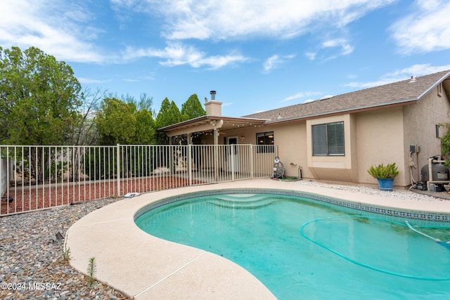 view of pool