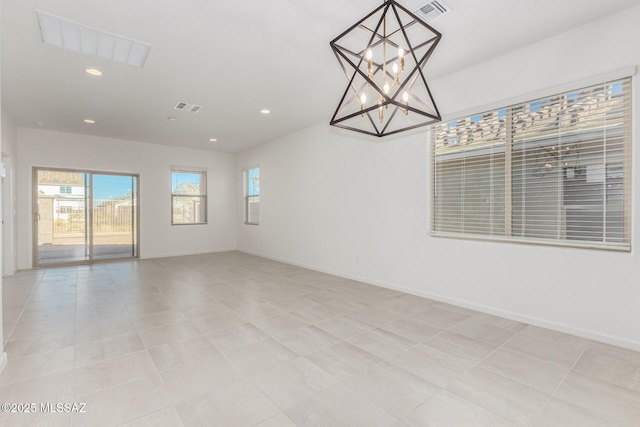 view of tiled empty room