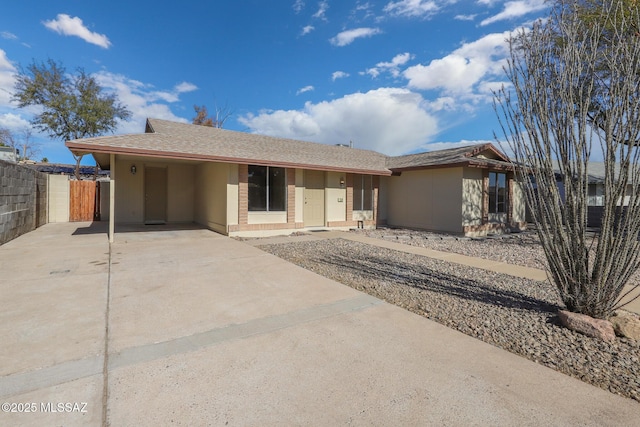 view of back of property