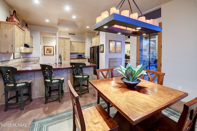 view of dining area