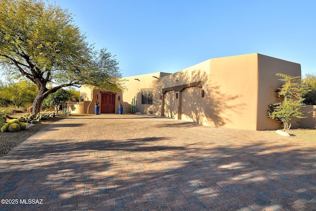 view of pueblo-style home