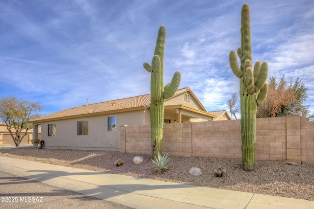 view of side of property