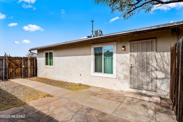 rear view of house with a patio area