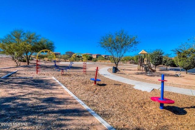 view of play area