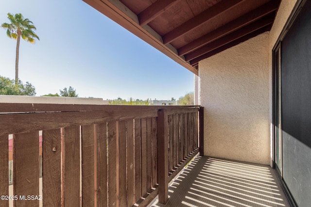 view of balcony