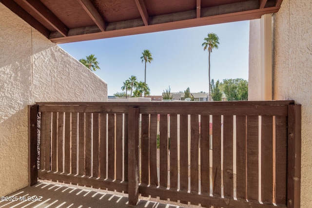 view of balcony