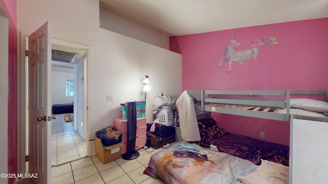 view of tiled bedroom