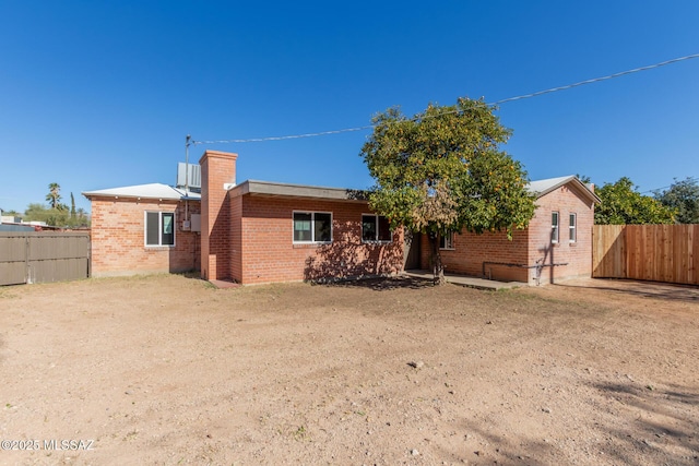 view of back of property