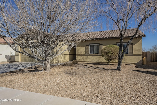 view of front of house featuring a garage