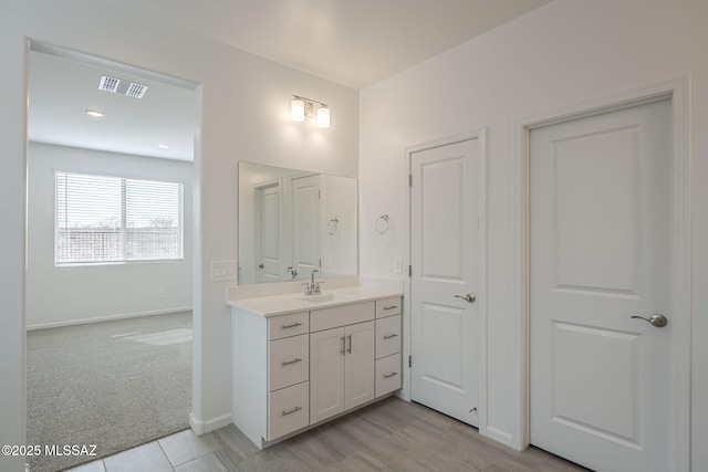 bathroom with vanity