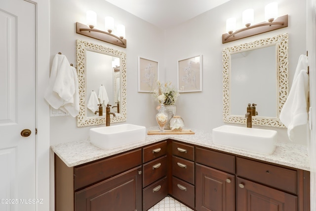 bathroom with vanity