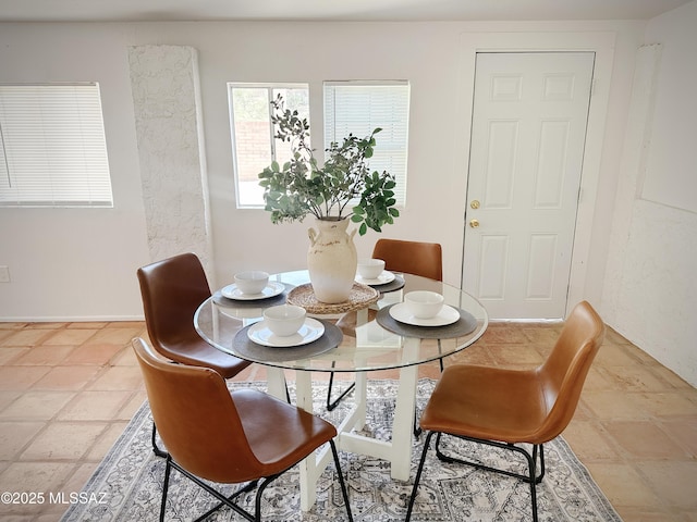 view of dining area