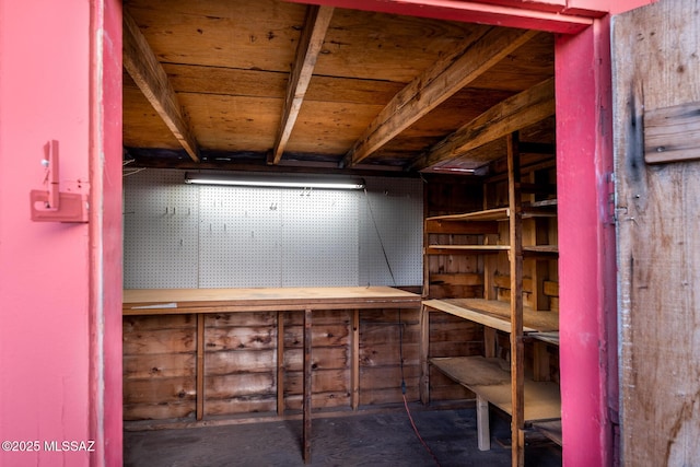 view of storage room