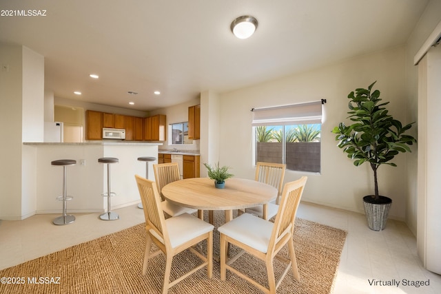 view of dining area