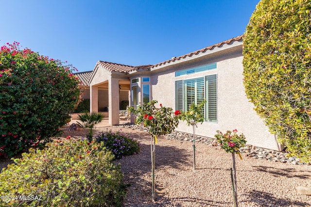 rear view of property with a patio