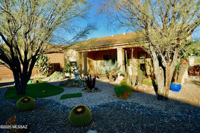 view of pueblo-style house