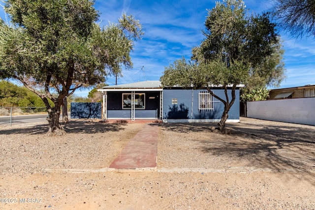 view of front of home