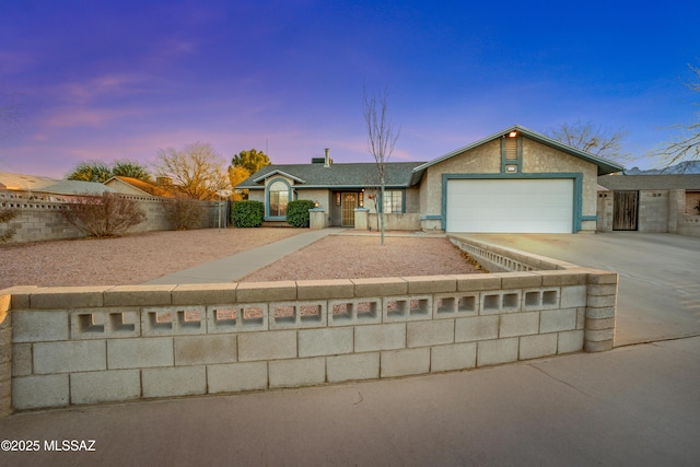 3873 W Allred St, Thatcher, AZ 85552 - ranch-style house featuring an attached garage, driveway, and stucco siding