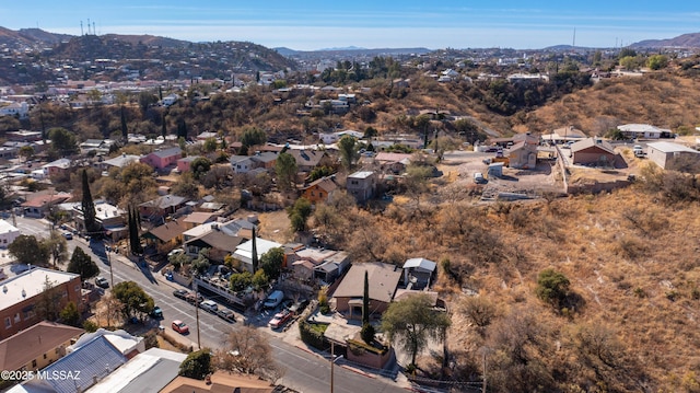 aerial view featuring a mountain view