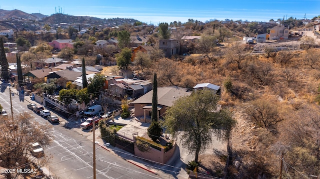 aerial view featuring a mountain view