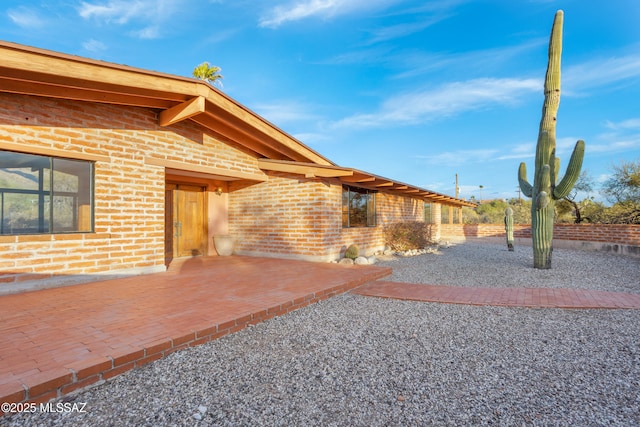 exterior space with a patio area