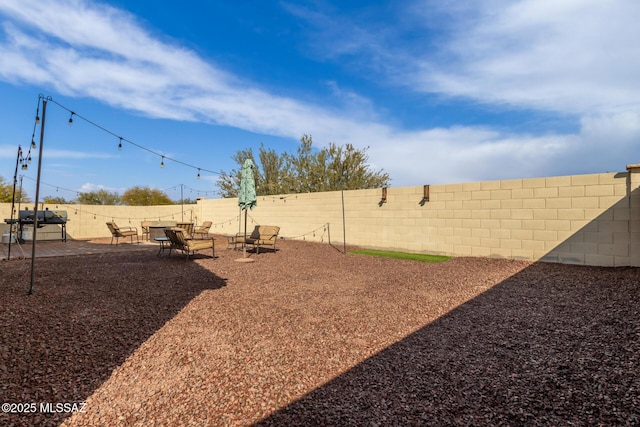 view of yard featuring a patio area