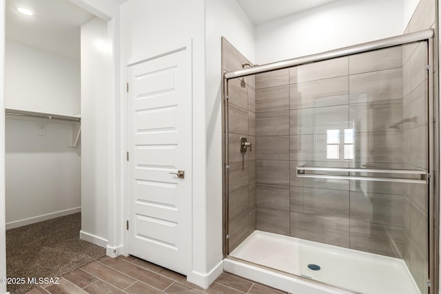 bathroom with walk in shower