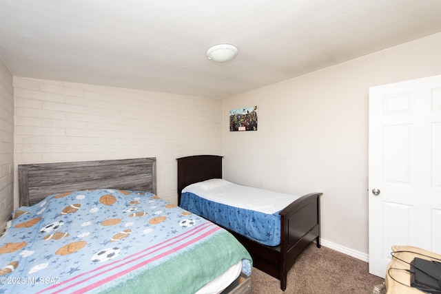 bedroom with carpet flooring