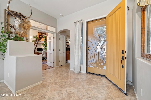 view of tiled entryway