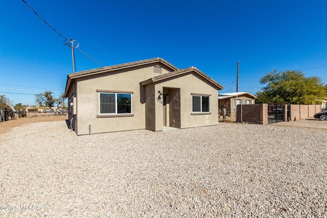 view of rear view of property