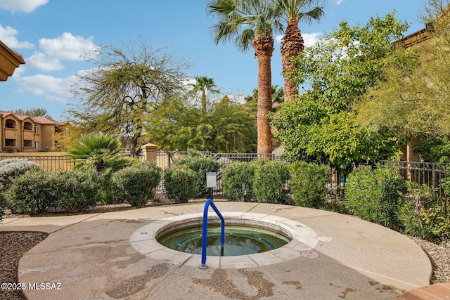 view of pool featuring a community hot tub