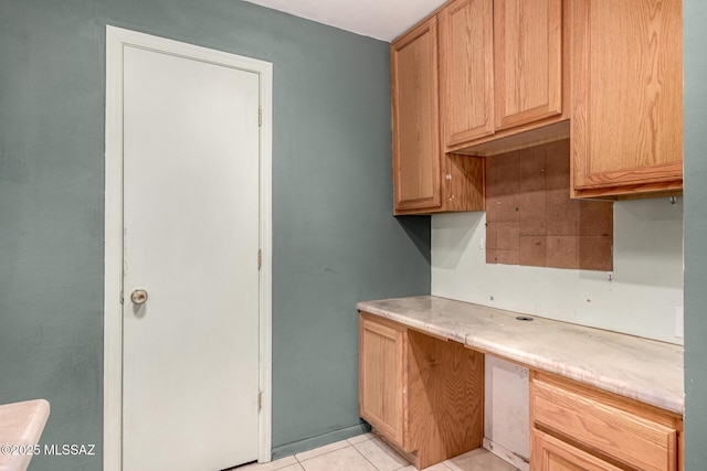 kitchen featuring light tile patterned floors