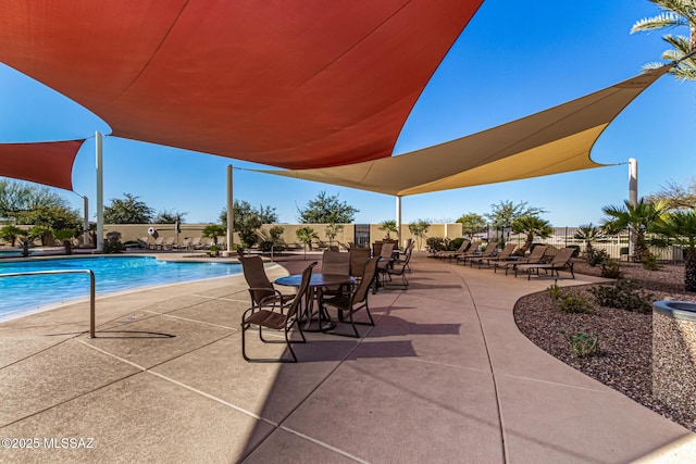 view of pool with a patio area