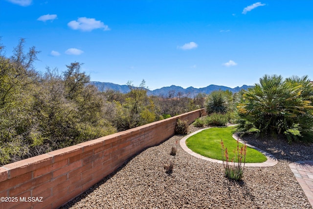 view of mountain feature