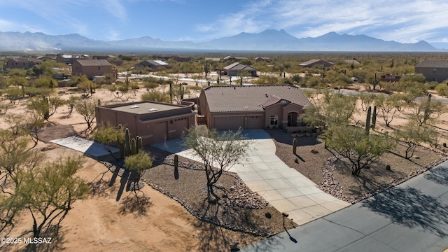 3534 E Sweet Grass Trl, Sahuarita, AZ 85629 - view from above of property with a mountain backdrop