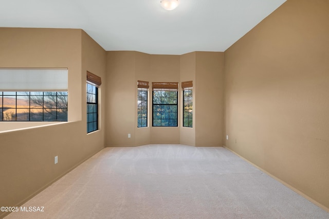 carpeted spare room with a healthy amount of sunlight