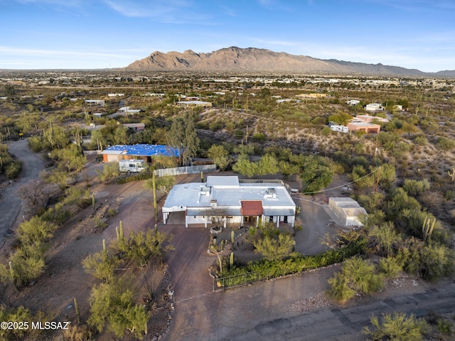 aerial view featuring a mountain view