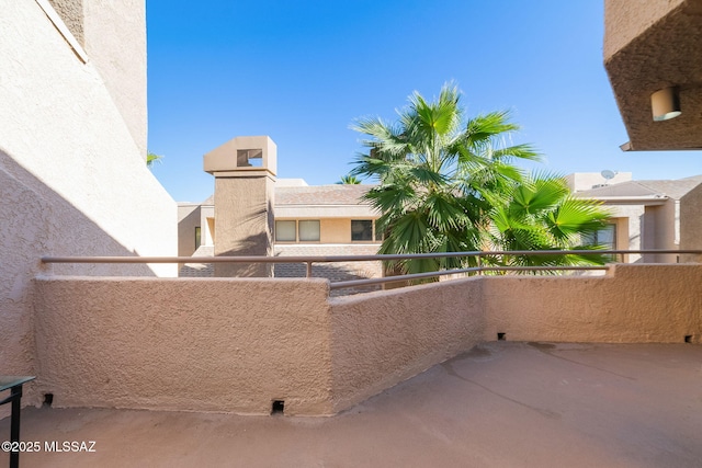 view of balcony