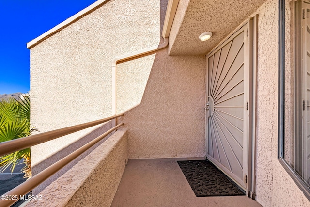 exterior space with a balcony