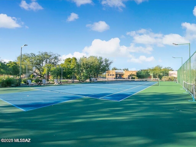 view of tennis court