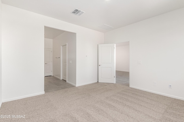 view of carpeted empty room