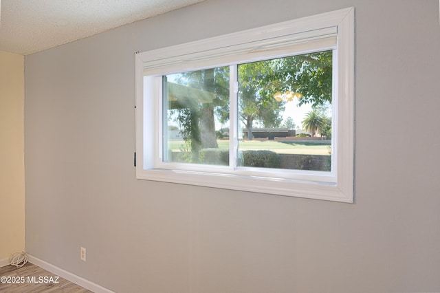 empty room featuring hardwood / wood-style flooring and a healthy amount of sunlight