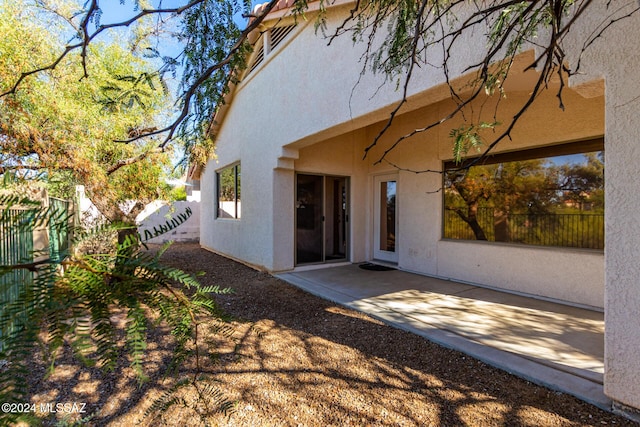 rear view of house with a patio area