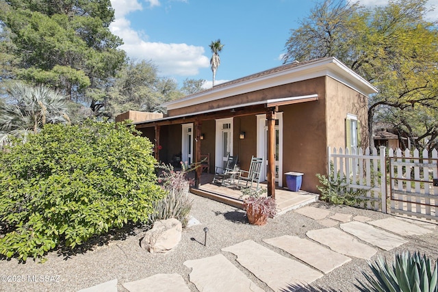 view of front of home