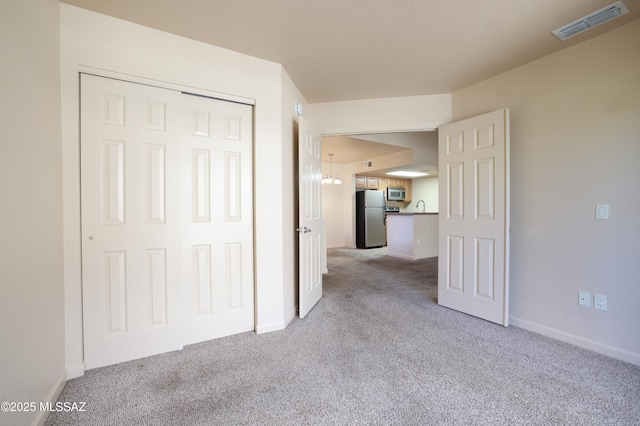 interior space with light carpet